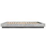 Bed Frame without Mattress Concrete Grey 150x200 cm King Size 3281185