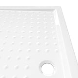 Shower Base Tray with Dots White 80x120x4 cm ABS 148901