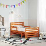 Bed Frame with Mattress Brown 80 x 200 cm Solid Pine Wood 3385948