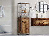 Bathroom Cabinet Old Wood 40 x 30 x 180 cm Engineered Wood 886496
