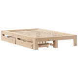 Bed Frame without Mattress 120x200 cm Solid Wood Pine 3309002