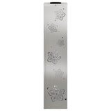 Solar LED Pathway Light 2 pcs Silver Stainless Steel 879748