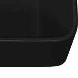 Wash Basin 40x30x13 cm Ceramic Black 143920