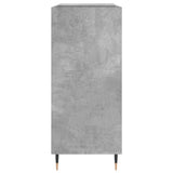Record Cabinet Concrete Grey 84.5x38x89 cm Engineered Wood 831768