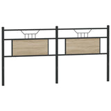 Replace Headboard Sonoma Oak 160 cm Engineered Wood and Steel 4106827