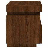 Bedside Cabinets with LED Lights 2 pcs Brown Oak 40x39x48.5 cm 836797