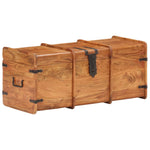 ZNTS Storage Chest 90x40x40 cm Solid Acacia Wood 289643