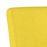 Slipper Chair Light Yellow Fabric 352460