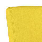 Slipper Chair Light Yellow Fabric 352460