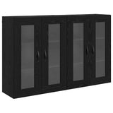 Wall Cabinets 2 pcs Black Oak 69.5 x 34 x 90 cm Engineered Wood 3402688