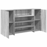 Reception Desk Grey Sonoma 180x50x103.5 cm Engineered Wood 3324174