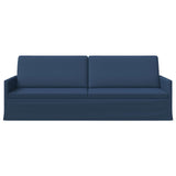 3 Seater Sofa Blue 220 x 81 x 82 cm Fabric 42041147