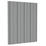 ZNTS Roof Panels 36 pcs Galvanised Steel Grey 60x45 cm 317190