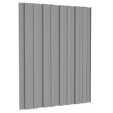 ZNTS Roof Panels 36 pcs Galvanised Steel Grey 60x45 cm 317190