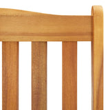 Rocking Chair Brown Solid Acacia Wood Large Durable 311844