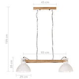 Industrial Hanging Lamp 25 W White 109 cm E27 320528