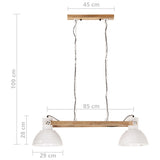 Industrial Hanging Lamp 25 W White 109 cm E27 320528
