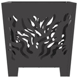 Fire Pit Black 40 x 40 x 40 cm Steel 858912