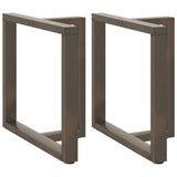 Dining Table Legs T-Shaped 2 pcs Natural Steel 70x35x cm Steel 4013059