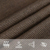 Sunshade Sail 160 g/m Brown 3.6x3.6 m HDPE 311770