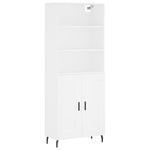 Highboard White 69.5x34x180 cm Engineered Wood 3189973