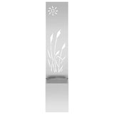 Garden Privacy Screen Silver 32 x 150 cm Galvanised steel 876362