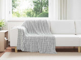Throw Blankets 6 pcs Grey 150 x 130 cm Fleece 42016953