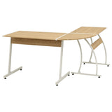 Corner Desk L-Shaped Oak 20133