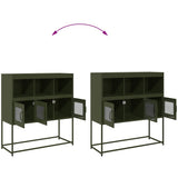 Sideboard Olive Green 100.5x39x107 cm Cold-rolled Steel 853420