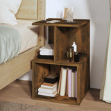 Bedside Cabinets 2 pcs Smoked Oak 35x35x55 cm Engineered Wood 815184