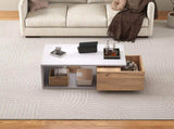 Coffee table with 360&degRotating drawer , Highgloss Centre Table with 1 drawers, Rotating Sofa Side N605P374200Z