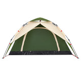 ZNTS Camping Tent Dome 4-Person Green Quick Release 4004181