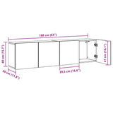 TV Cabinets Wall-mounted 2 pcs Artisian Oak 80x30x41 cm 857669