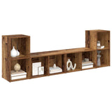 TV Cabinet Set 4 pcs Old Wood 37 x 37 x 72 cm Engineered Wood 3393528