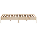 Bed Frame without Mattress 150x200 cm King Size Solid Wood Pine 842694