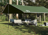 Camping Tarp Green 430x380x210 cm Waterproof 94682