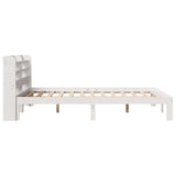 Bed Frame with Headboard without Mattress White 135x190 cm Double 3306779