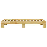 Bed Frame without Mattress 90x200 cm Solid Wood Oak 851948