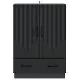 Sideboard with Drawer Black 66 x 34.5 x 92 cm Engineered Wood 895356