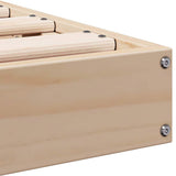Floor Bed Frame Natural 180 x 220 cm Solid Pine Wood 869756