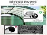3 x 2 Polytunnel Greenhouse, with Windows and Doors - Green T3398P311644