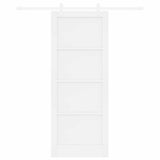 Sliding Door 83 x 211 cm Engineered Wood White 3450154