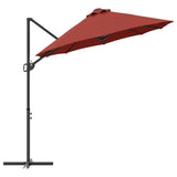 Umbrella Terracotta 372 x 198 x 243 cm Polyester and Aluminium 42003382