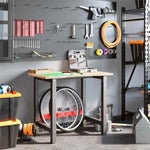 Workbench 100x60x81.5 cm Solid Wood Oak 3309670
