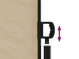 Retractable Side Awning Beige 120x600 cm 4004600