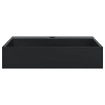 Wash Basin 50x38x11 cm Mineral Cast/Marble Cast Matt Black 155979