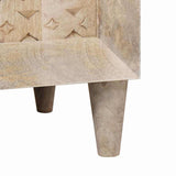 Bathroom Furniture Set with Drawer 3 pcs White Solid mango wood 3310073