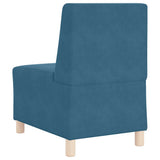 Modular Sofa Unit Armless 2 pcs Blue 55 x 74 x 82 cm Velvet 3399758