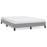 Bed Frame without Mattress Light Grey 137x190 cm Full Fabric 346758