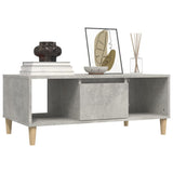 Coffee Table Concrete Grey 90x50x36,5 cm Engineered Wood 821064